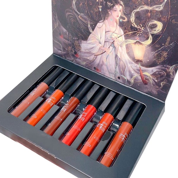 Mild Läppfärg Med Gincu Baldu Pusam Set För Vacker Makeup