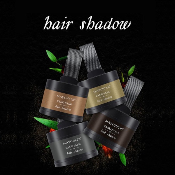 Hair Fluffy Thin Powder Pang Line Shadow Makeup Hair Concealer R brown 4g