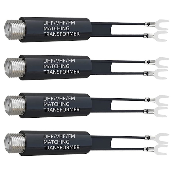 UHF VHF FM 75-300 Ohm TV Antenn Matchningstransformator Koaxialkabel Adapter NY