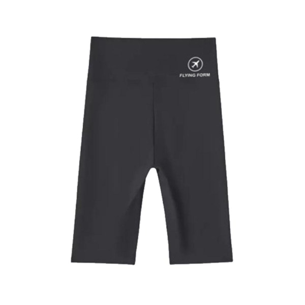 Dam Sport Yoga Shorts Legging Fitness Träning Hög midja black L50-62kg