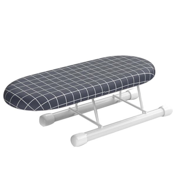 Strykbräda Hem Resor Bärbar Ärm Manschetter Mini Bord Vikbar dark blue grid One-size