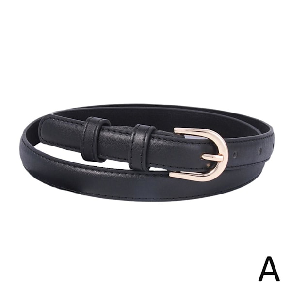 Dam- och Herr PU-läder Legering Nål Spänne Midjeband Midja Casual J  black 1PC