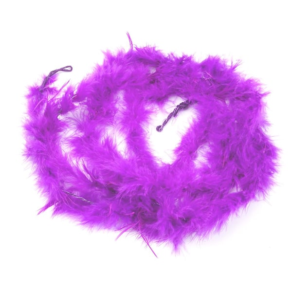 Pälsremsor Band Fjädersträng Tejp Sömnad Trimning Hantverk Fluf purple one-size