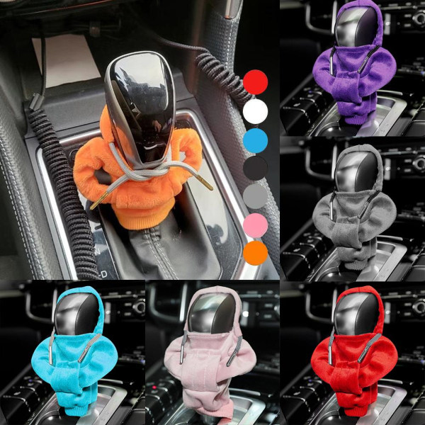 Creative Gear Shift Knob Hoodie Sweatshirt Rolig Knob Hoodie Cov Black 1pcs