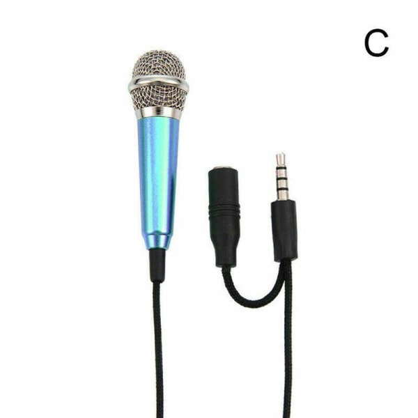 Minimikrofon Bärbar sång/instrumentmikrofon för mobil blue One-size