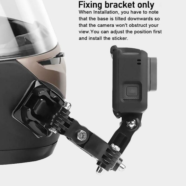 Motorcykel Helhjälm Hakfäste för Gopro 3 4 5 Hero Sjcam Action Camera