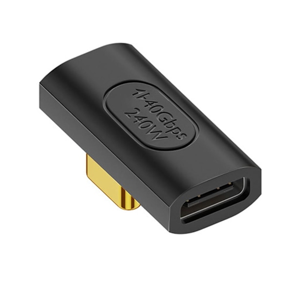 90 Grader Typ-C till Typ-C Adapter USB-C Snabbladdning Conve Middle bend one-size