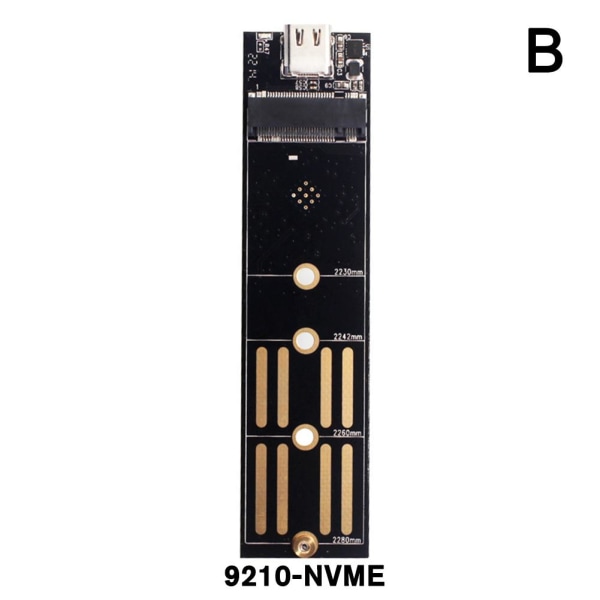 M.2 till USB 3.1 Typ C omvandlarkort SATA/NVME för 2230 2240 22 9210 NVme