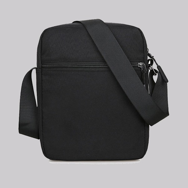 Liten axelremsväska Nylon Multi Pocket Portabel pojkväska C1T4 Black One size