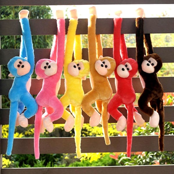 OCKULT hängande apa med lång arm, Monkey Plysch Gosedjur, Söt brown one-size