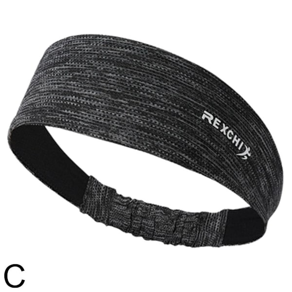 Sport Pannband Yoga Gym Svettband Kvinnor Män Hårband Huvud Pre B One size