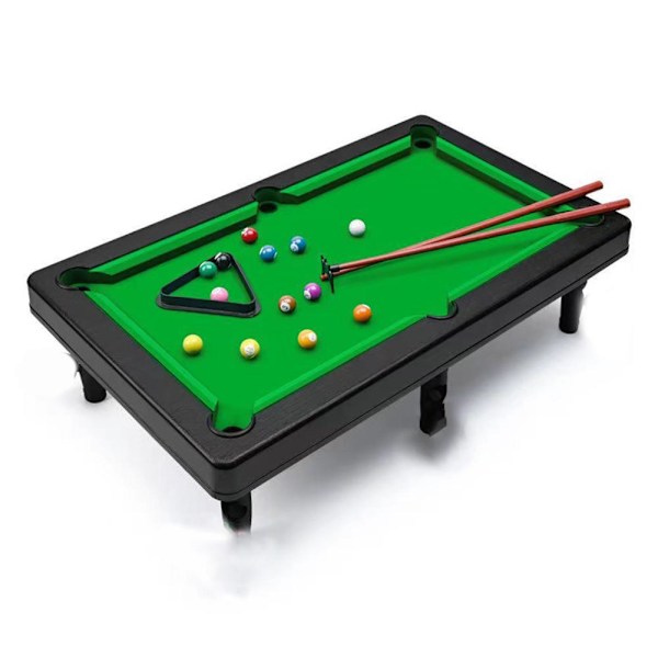 Mini Biljardbord Snookerspel med 2 Köer, Spelbollar & SNABB Y7Y7 Stress H8J5 small one-size