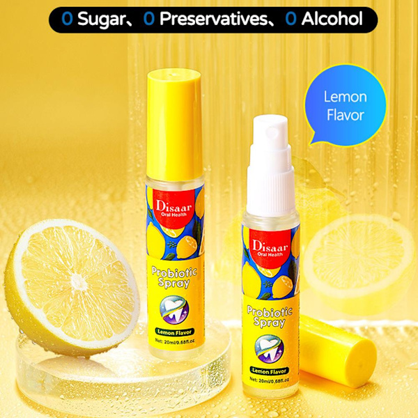 Breath Freshening Spray Citron Grape Mint Flavor To Bad Breath An green 20ml