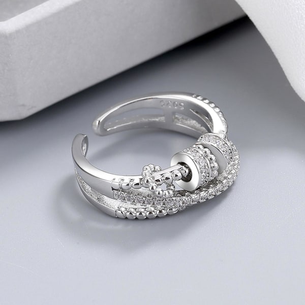 Till Min Dotter Fidget Ringar Anti-Ångest med Pärlspinner MED KORT☆