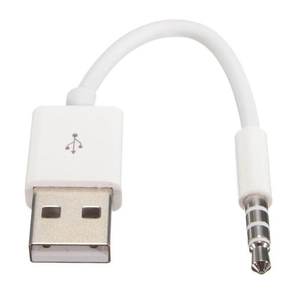USB laddare för datasynkroniseringskabel för 3:e/4:e/5:e iPod Shuffle