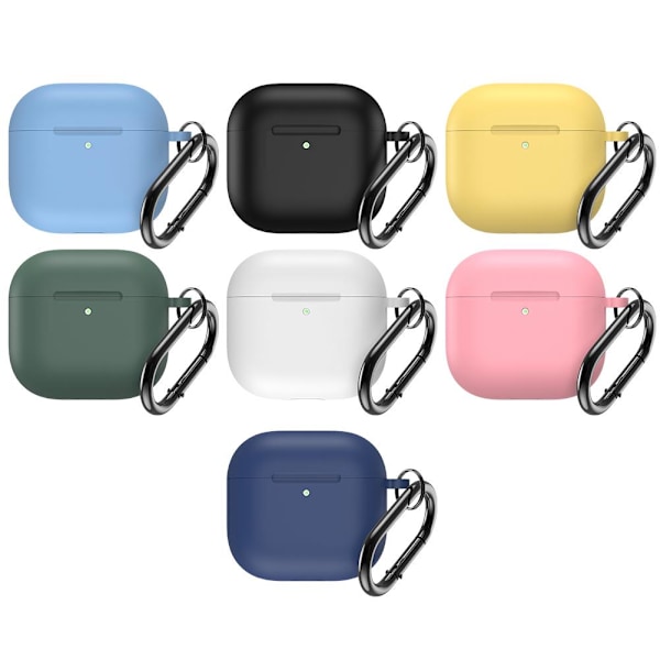 för AirPods4 Skyddsfodral Enfärgat skyddsfodral i ett stycke Silikon från H0H3 green for airpods 4