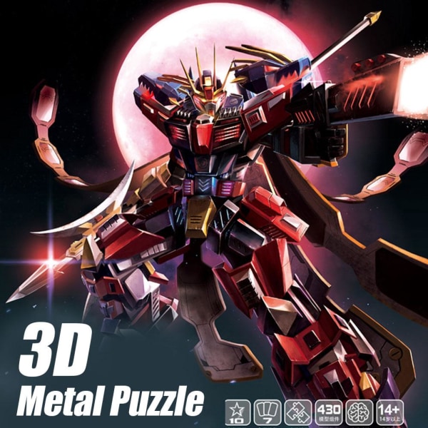 3D Metal Pussel, Mechanical Flying Tiger Metal Model Kit, DIY B knight one