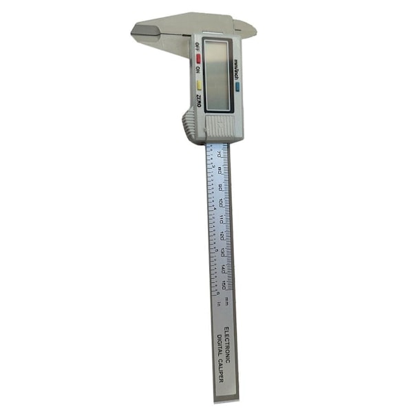 Skjutmått Mätverktyg 150 mm, Digitalt Skjutmått Mikrometer med Stor LCD-Skärm, Auto-Avstängning, Enkel Växling från Tum till Metriskt, Elektronisk Linjal