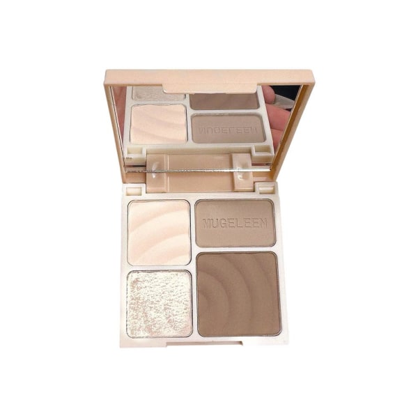 Fyrfärgspenna Highlighter Långvarig Mjuk Lätt Konturpalett Ansiktsmakeup style 2 one-size