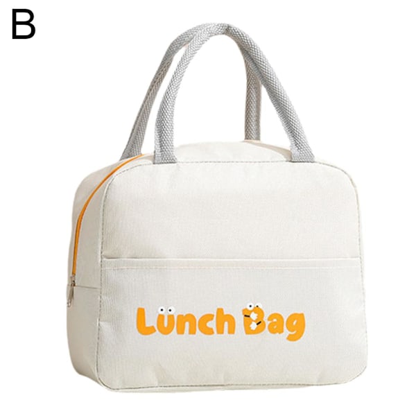 Bärbar Lunchlåda Isolering Paket Isolerad Termisk Mat Picknick B 1pcs