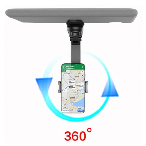 360° roterande bilsolskydd för mobiltelefonhållare för dig Grey 1pcs
