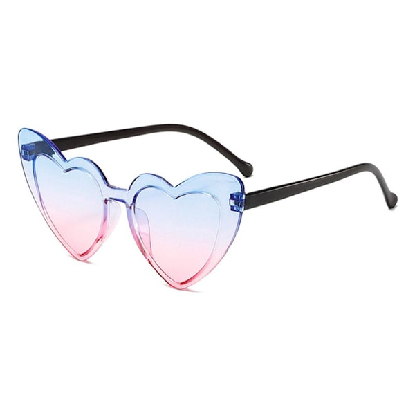 Kärlek Hjärta Solglasögon Kvinnor Mode Oversize Shades Solskyddsglasögon Sommarresa M4r3 Blue One size