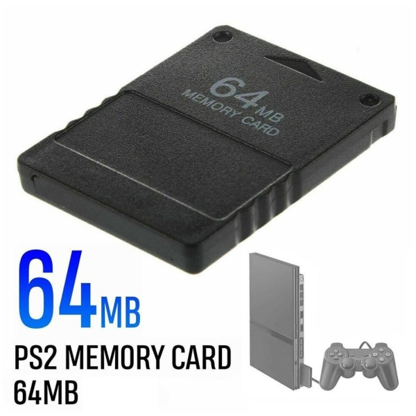 Minneskort för PlayStation 2 för PS2 8/16/32/64/128/256MB X1 blackA 8MB