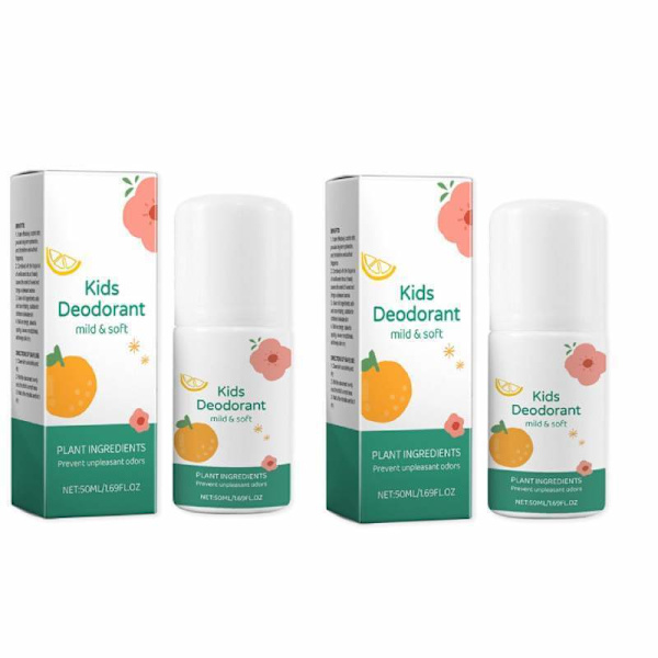 Naturlig Deodorant för Barn & Tonåringar, Kroppsdeodorant för Barn  NEW Y69C