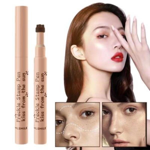 Naturlig Fräknepenna Mjuk Hållbar Vattentät Prick Makeup Penna Markör BÄSTf 04#dark brown one size