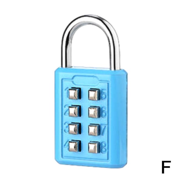 6/8/10 siffrorskombination med nycklar Resväska Bagagelås Ba blue Eight keys