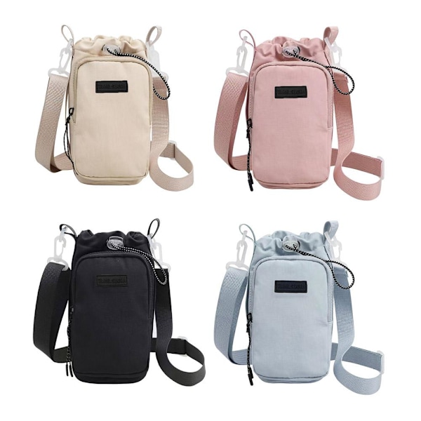 Utomhus Vattenflaskväska Mobiltelefonväska Utomhus Mjölkkopp Isolerad Vattenkokare Skydd Barn L1g1 Pink One size