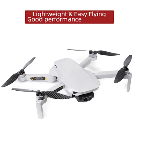 Kolfiber Lågbrus Propellrar för DJI Mini 4K/Mini 2 SE/Mini 2/Mini SE Tillbehör, Ersättningsblad Propellerdelar 8pcs for DJI Mini 4K