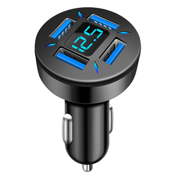 Standard Edition 4-USB Snabbladdande Smartphone Billaddare QC3.0 Bilhuvudladdare H8H6