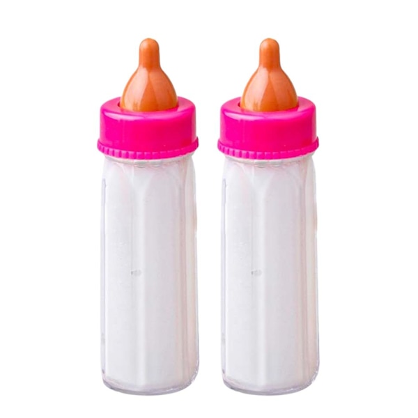 4 st Baby Dockor Matningsflaska Magisk Set Försvinnande Mjölk Prete orange 2pcs