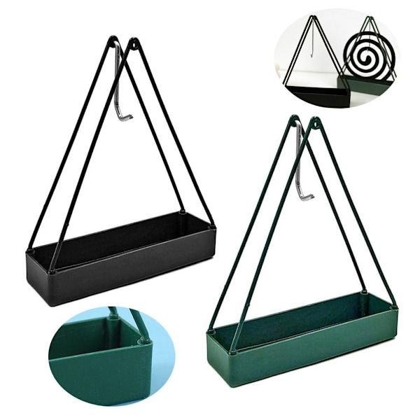1 st Myggspiralbrännare Rökelsehållare Bärbar Mygg C green onesize