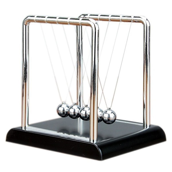 Newtons vagga balansbollar, Newtonpendel med 5 bollar, Fysik 9cm 1pcs