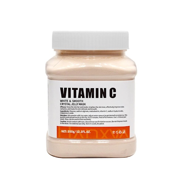 350g Återfuktande 24K Guld Mjuk Maskpulver Rosblad Kristall Gelé Maskpulver W1 Vitamin C 1pcs