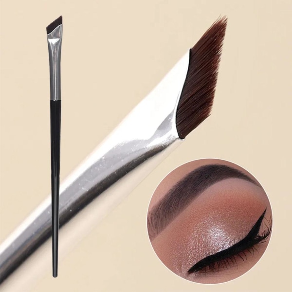 Platt ögonbrynsborste eyeliner fina sminkborstar professionella Mak  eyeliner brush 1pcs
