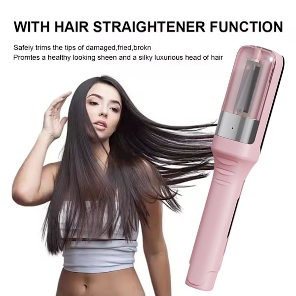 Hår Split Ends Trimmers Automatisk Split End Remover Skadat Hår pink 1pcs