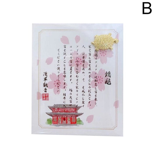 2024 Asakusa Ny Utgåva Gyllene Pengasköldpadda Matchmaking Lucky J B 1pcs