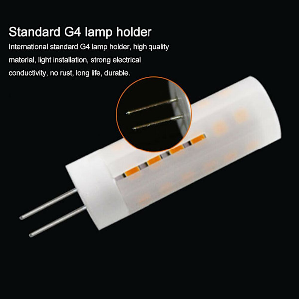 1-10 st G4 Flimmerljus DC12V-24V LED Brinnande Ljuseffekt whiteA one-size 10pcs