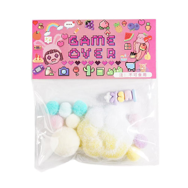 Fidget Leksak Kawaii Plysch Katt Tass Transparent Kub Stress Relief S E one-size