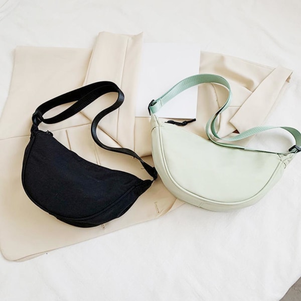 Enkla Crossbody-väskor Mode Kvinnor Män Dumpling Bags Portable f orange one-size