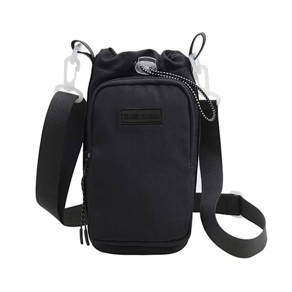 Utomhus Vattenflaskväska Mobiltelefonväska Utomhus Mjölkkopp Isolerad Vattenkokare Skydd Barn L1g1 Black One size
