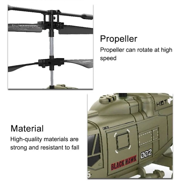 Fjärrstyrd helikopter Chinook Army Military Powerful 2.5c green 2.5-channel 