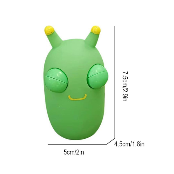 Söt Grön Bugg Öga Squishy Leksak Bugg Kläm Leksak Dekompressionsleksak