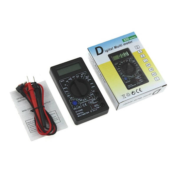 DM850 Digital Multimeter Handhållen Voltmeter LCD Digital Tester Elektrisk N8J1 Spänningsmätare Portabelt Verktyg Universell