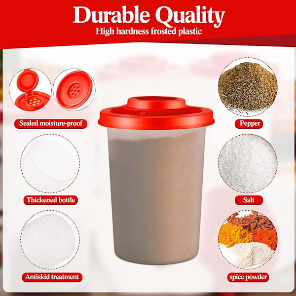 Mini kryddburk salt pepparkvarn rese picknick utomhus kit red M