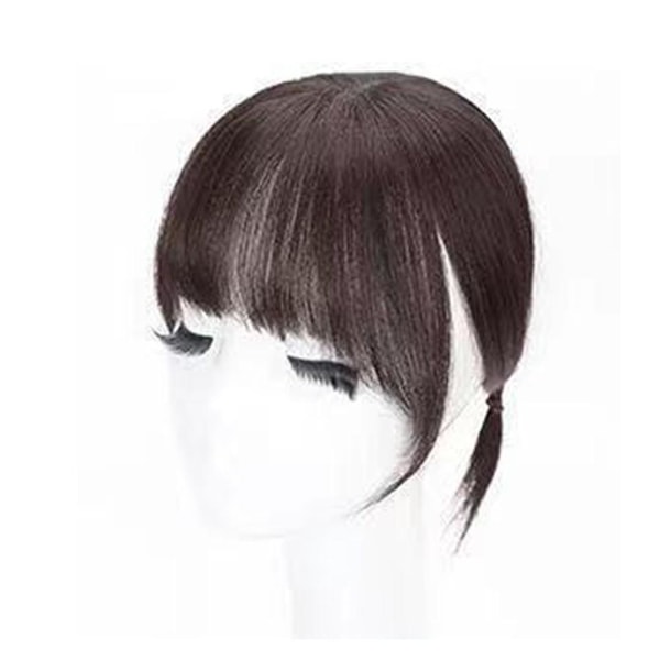 Mode Air Long Bangs Peruk Hårklämma Kvinnor Naturlig Seamless Synt light brown 1pcs