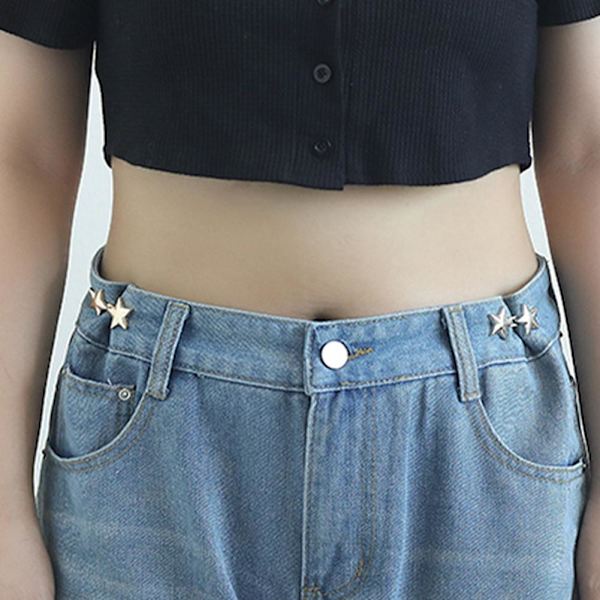 1 par multifunktionella Little Star midjespännen: Inga stansningar & Anti-Exp G4R6 Black onesize
